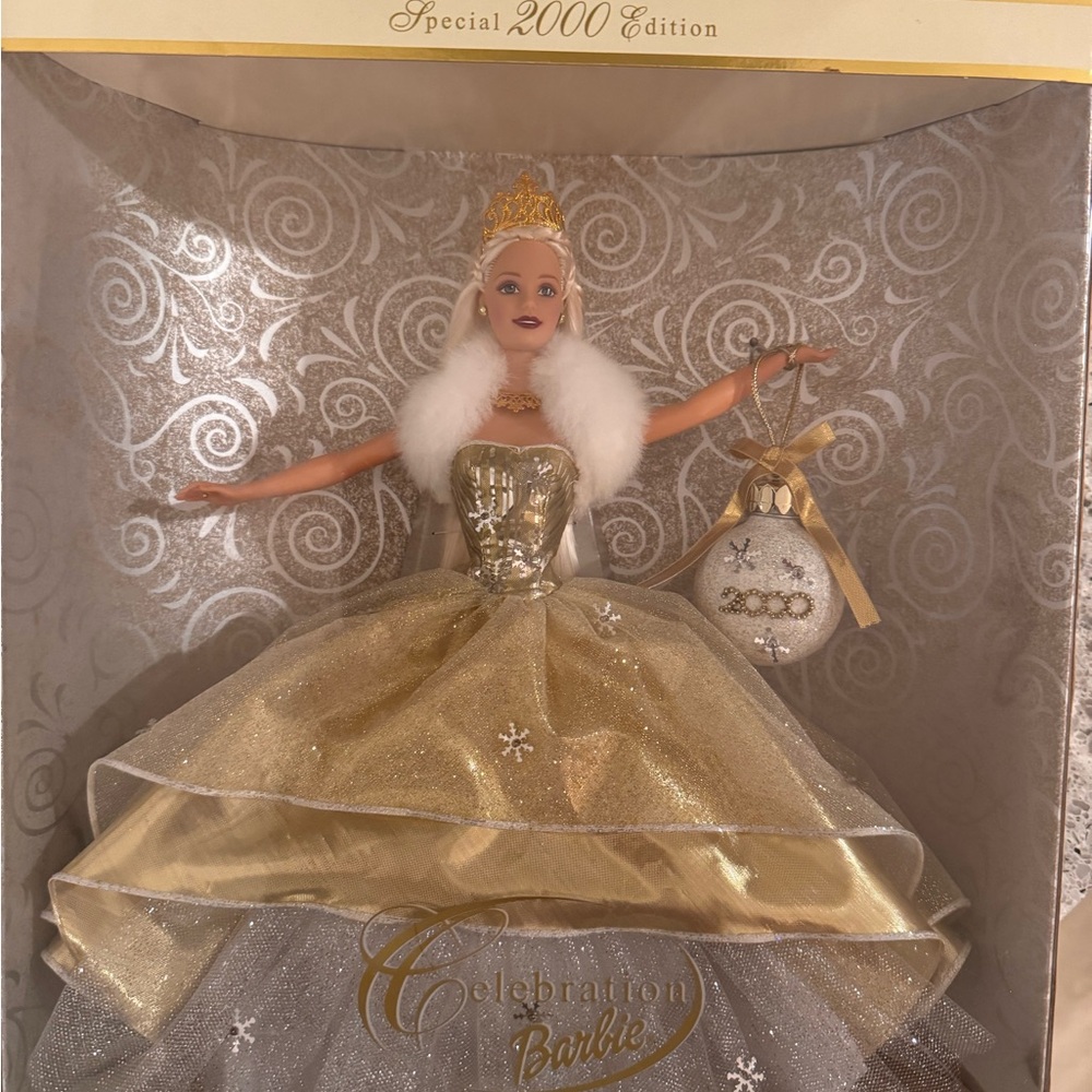 Celebration Barbie Doll in Gold Gown